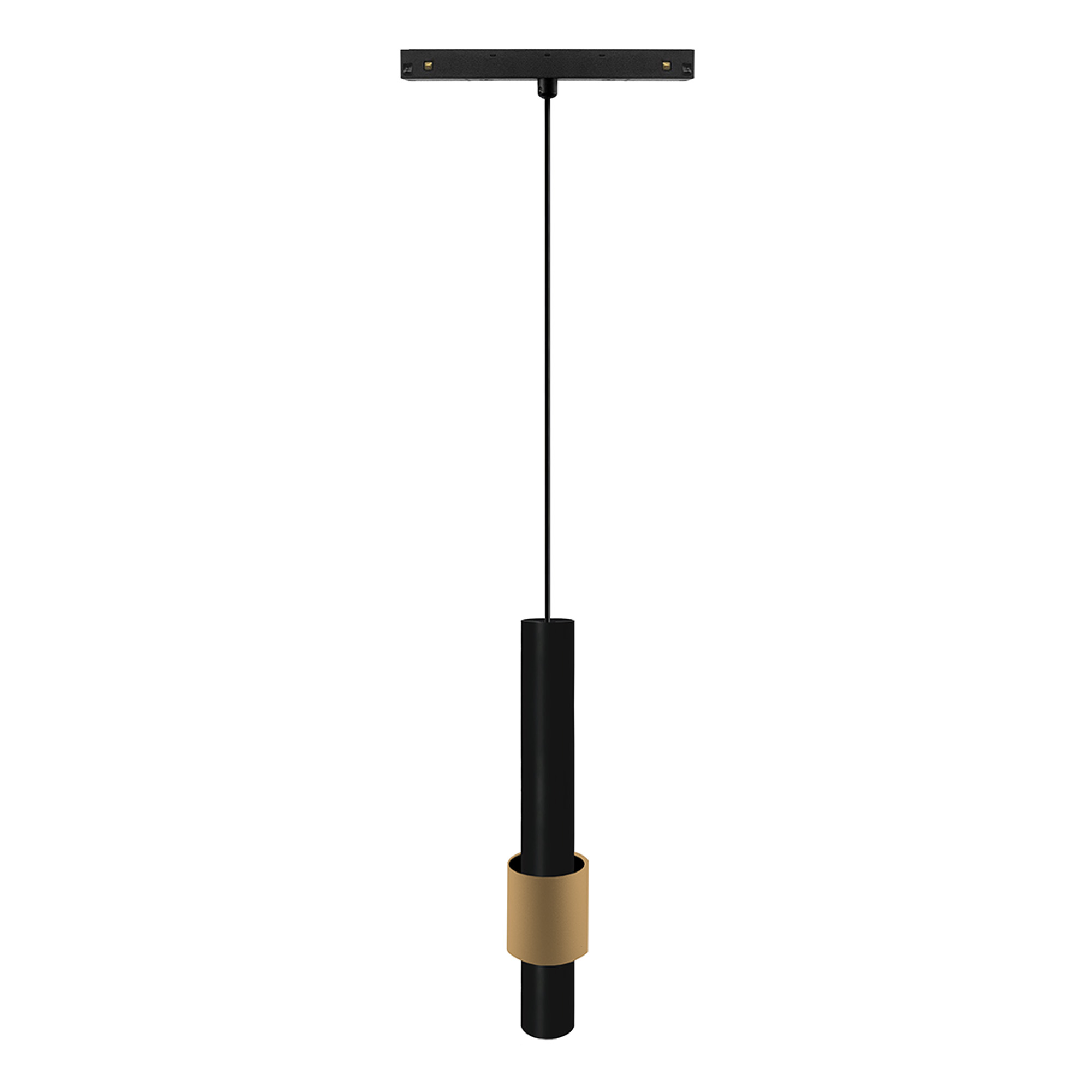 M8998  Magneto Triac Dimmable Pendant, 7W LED, 2700K, 550lm, Black/Gold,